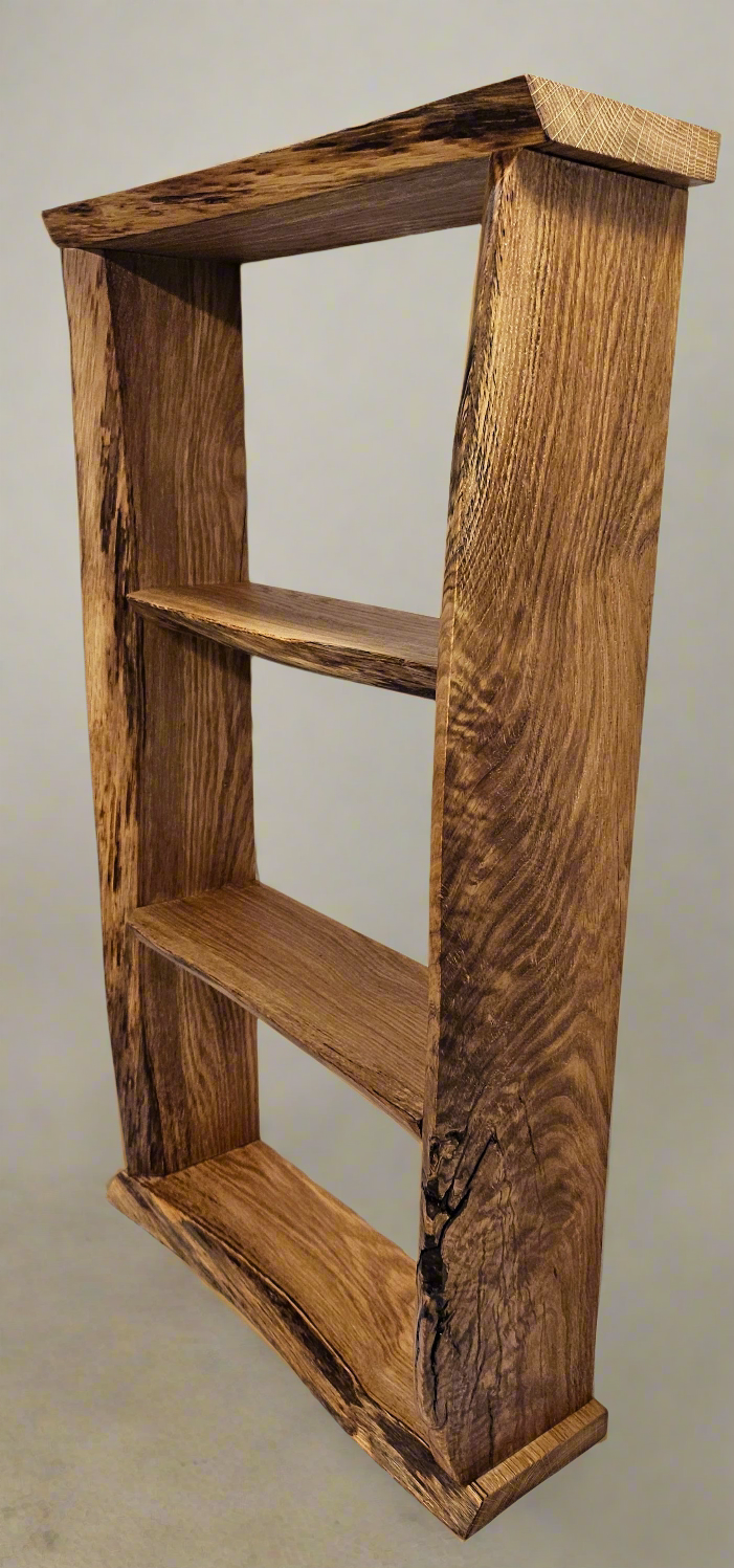 D. Live edge shelves - the real deal