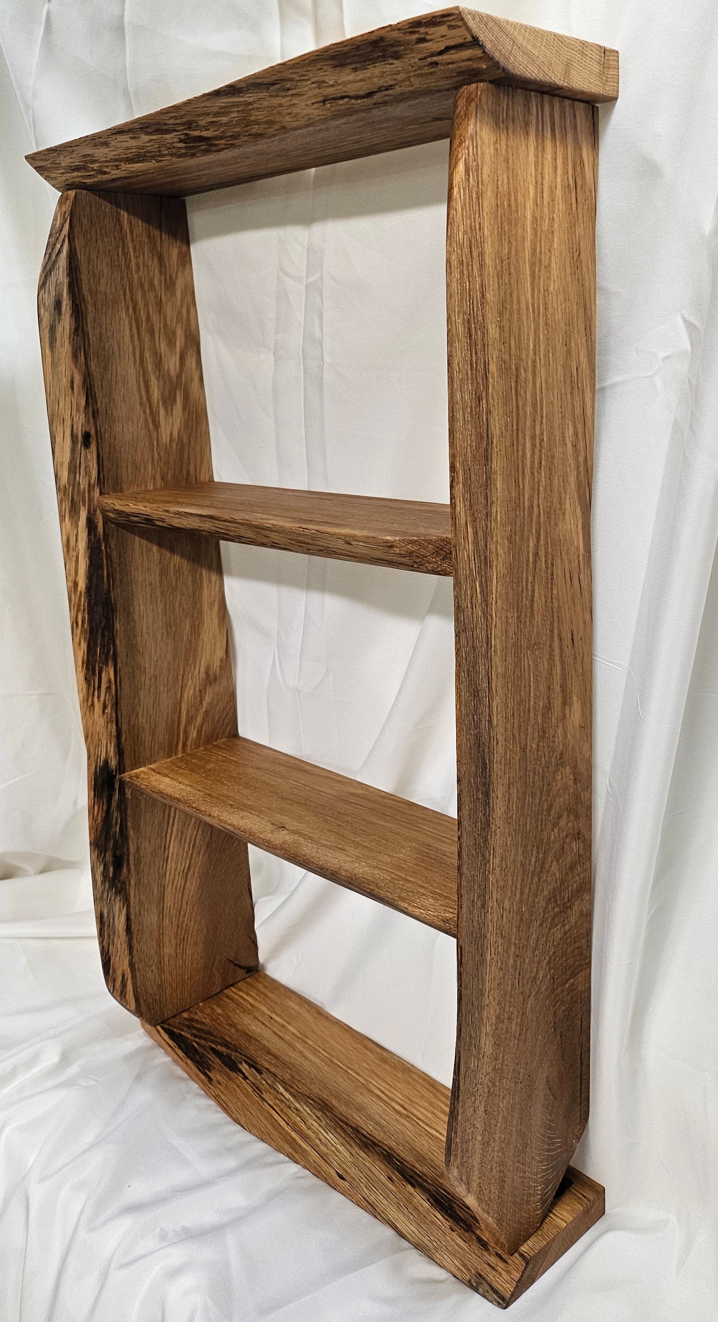 D. Live edge shelves - the real deal