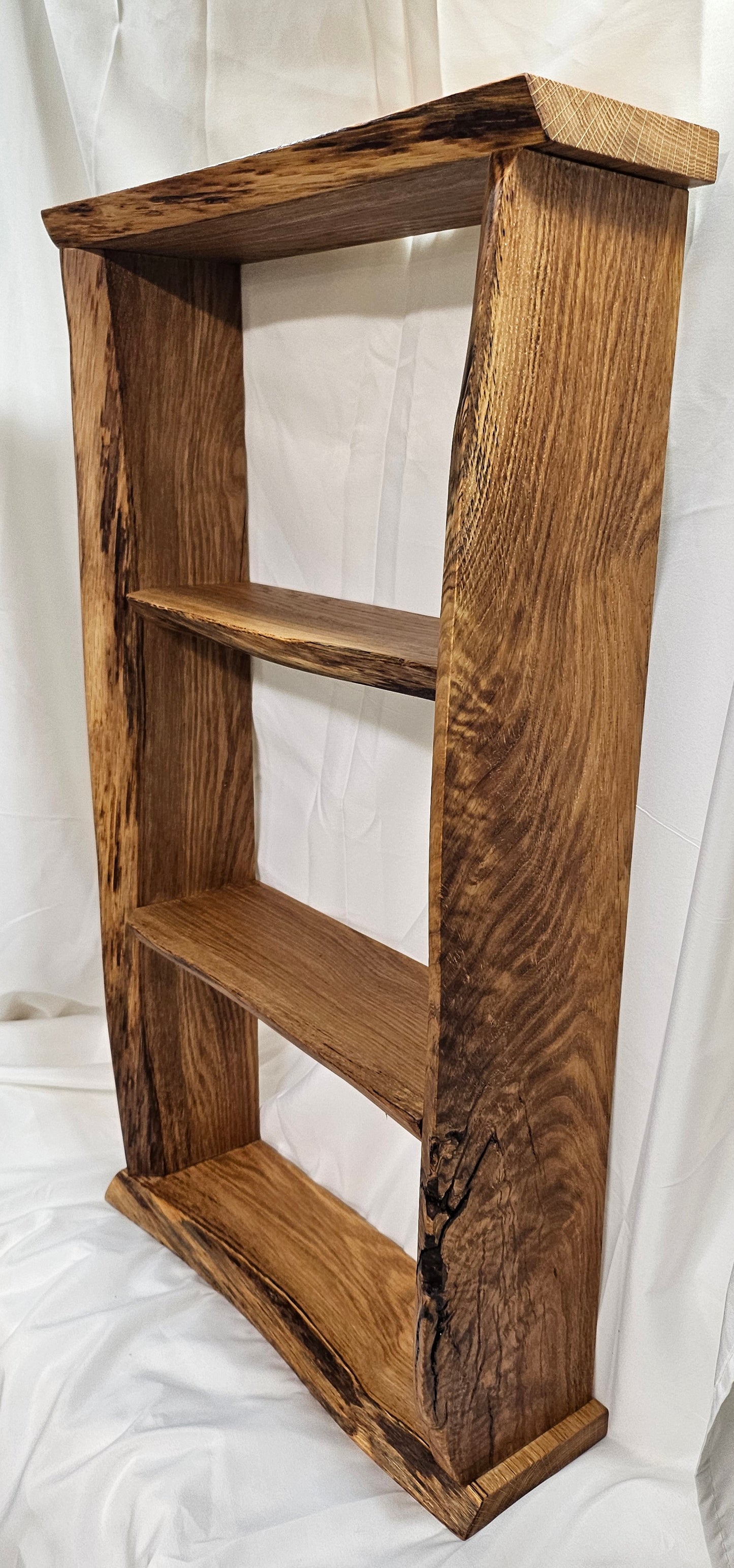 D. Live edge shelves - the real deal