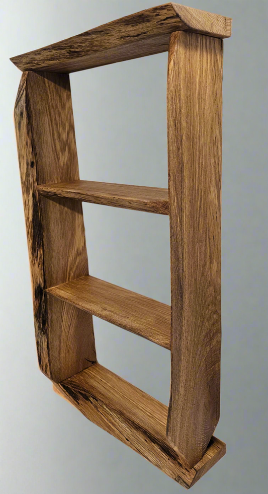 D. Live edge shelves - the real deal