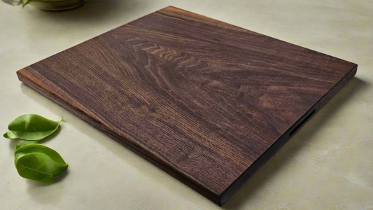 C. Spacious walnut charcuterie or cutting board