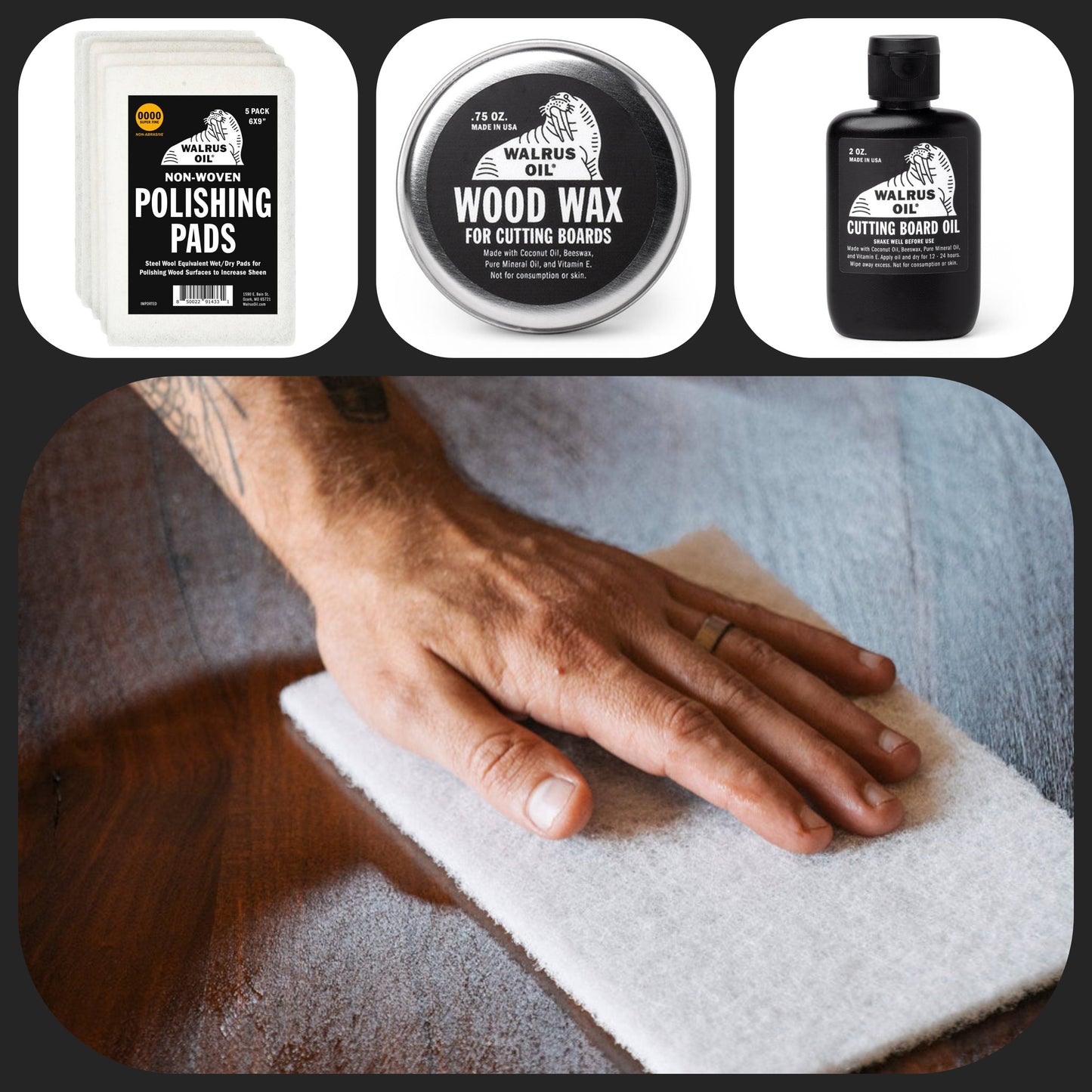 S. Cutting and serving board care kit