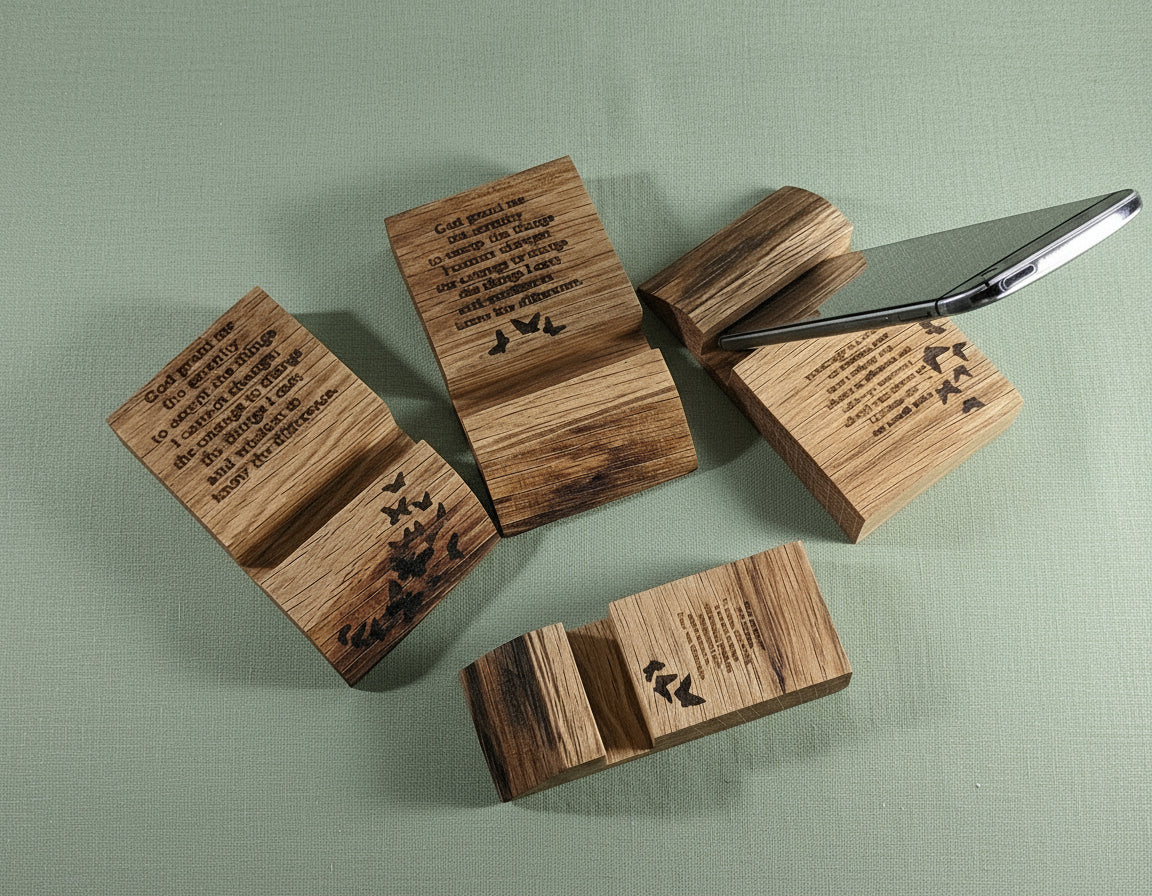 O. Serenity prayer phone holder